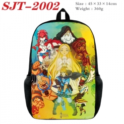 The Legend of Zelda Anime nylon canvas backpack student backpack 45x33x14cm