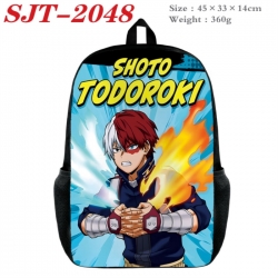 My Hero Academia Anime nylon canvas backpack student backpack 45x33x14cm