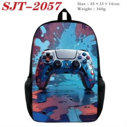 GamePad Anime nylon canvas backpack student backpack 45x33x14cm