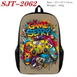 GamePad Anime nylon canvas backpack student backpack 45x33x14cm