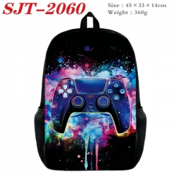 GamePad Anime nylon canvas backpack student backpack 45x33x14cm