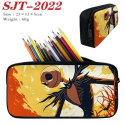 The Nightmare Before Christmas Anime nylon student pencil case 23x11x5cm 
