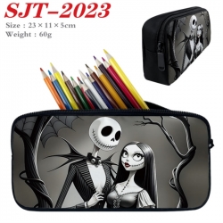 The Nightmare Before Christmas Anime nylon student pencil case 23x11x5cm 