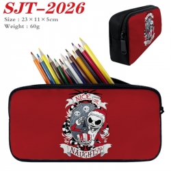The Nightmare Before Christmas Anime nylon student pencil case 23x11x5cm 