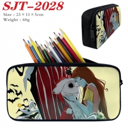 The Nightmare Before Christmas Anime nylon student pencil case 23x11x5cm 