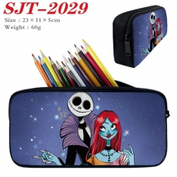 The Nightmare Before Christmas Anime nylon student pencil case 23x11x5cm 
