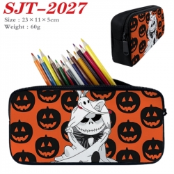 The Nightmare Before Christmas Anime nylon student pencil case 23x11x5cm 