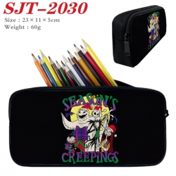 The Nightmare Before Christmas Anime nylon student pencil case 23x11x5cm 