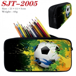 Football Anime nylon student pencil case 23x11x5cm 