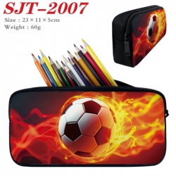 Football Anime nylon student pencil case 23x11x5cm 