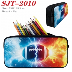 Football Anime nylon student pencil case 23x11x5cm 