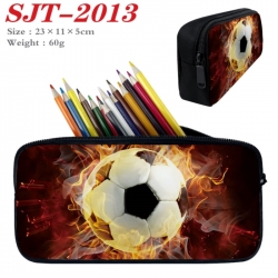 Football Anime nylon student pencil case 23x11x5cm 