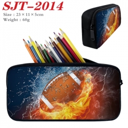 Football Anime nylon student pencil case 23x11x5cm 