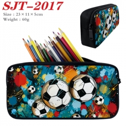 Football Anime nylon student pencil case 23x11x5cm 