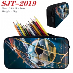Football Anime nylon student pencil case 23x11x5cm 