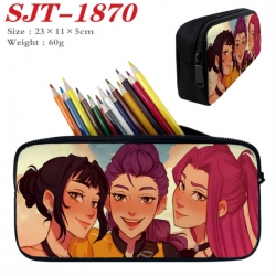K-Pop:Demon Hunters Anime nylon student pencil case 23x11x5cm 