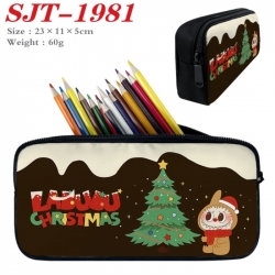 Labubu Anime nylon student pencil case 23x11x5cm 