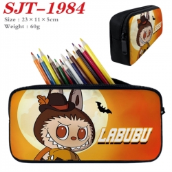 Labubu Anime nylon student pencil case 23x11x5cm 