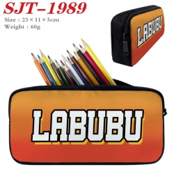 Labubu Anime nylon student pencil case 23x11x5cm 