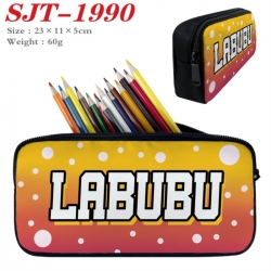 Labubu Anime nylon student pencil case 23x11x5cm 