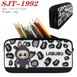 Labubu Anime nylon student pencil case 23x11x5cm 