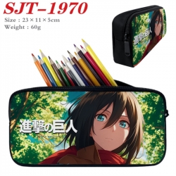 Shingeki no Kyojin Anime nylon student pencil case 23x11x5cm 