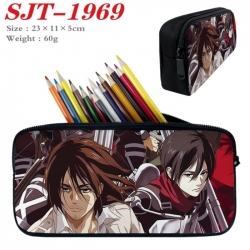 Shingeki no Kyojin Anime nylon student pencil case 23x11x5cm 