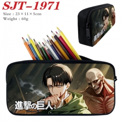 Shingeki no Kyojin Anime nylon student pencil case 23x11x5cm 