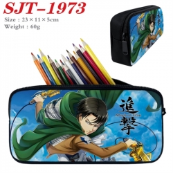 Shingeki no Kyojin Anime nylon student pencil case 23x11x5cm 
