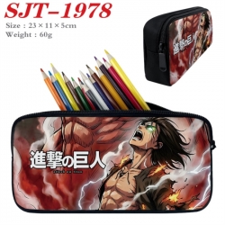 Shingeki no Kyojin Anime nylon student pencil case 23x11x5cm 