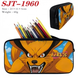Naruto Anime nylon student pencil case 23x11x5cm 