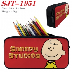 snoopy Anime nylon student pencil case 23x11x5cm 