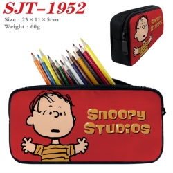 snoopy Anime nylon student pencil case 23x11x5cm 