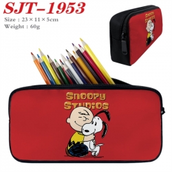 snoopy Anime nylon student pencil case 23x11x5cm 