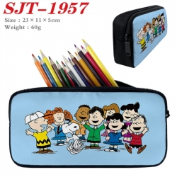 snoopy Anime nylon student pencil case 23x11x5cm 