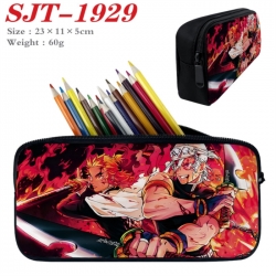 Demon Slayer Kimets Anime nylon student pencil case 23x11x5cm 