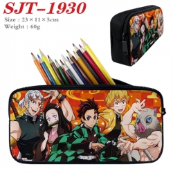 Demon Slayer Kimets Anime nylon student pencil case 23x11x5cm 