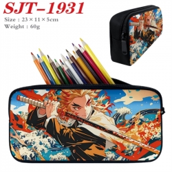 Demon Slayer Kimets Anime nylon student pencil case 23x11x5cm 