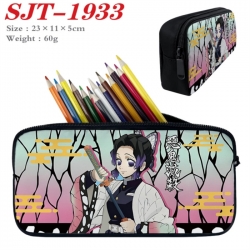Demon Slayer Kimets Anime nylon student pencil case 23x11x5cm 