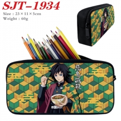 Demon Slayer Kimets Anime nylon student pencil case 23x11x5cm 