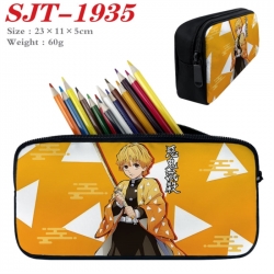 Demon Slayer Kimets Anime nylon student pencil case 23x11x5cm 