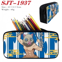 Demon Slayer Kimets Anime nylon student pencil case 23x11x5cm 