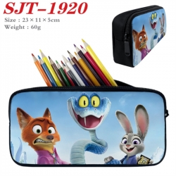 Zootopia Anime nylon student pencil case 23x11x5cm 