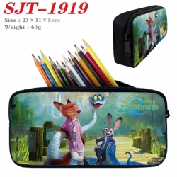 Zootopia Anime nylon student pencil case 23x11x5cm 