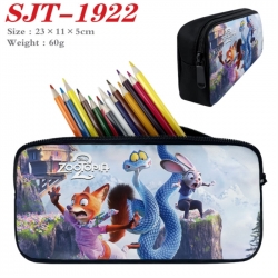Zootopia Anime nylon student pencil case 23x11x5cm 