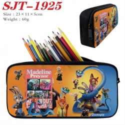 Zootopia Anime nylon student pencil case 23x11x5cm 