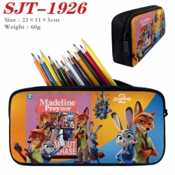 Zootopia Anime nylon student pencil case 23x11x5cm 