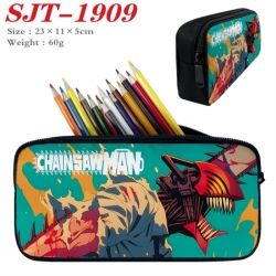 Chainsaw Man Anime nylon student pencil case 23x11x5cm 