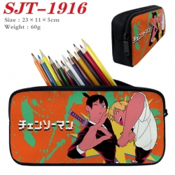 Chainsaw Man Anime nylon student pencil case 23x11x5cm 