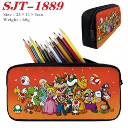 Super Mario Anime nylon student pencil case 23x11x5cm 